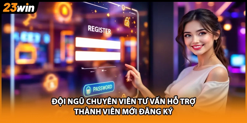 Đội ngũ chuyên viên tư vấn hỗ trợ thành viên mới đăng ký