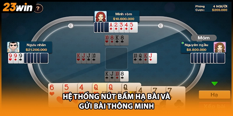 Hệ thống nút bấm hạ bài và gửi bài thông minh