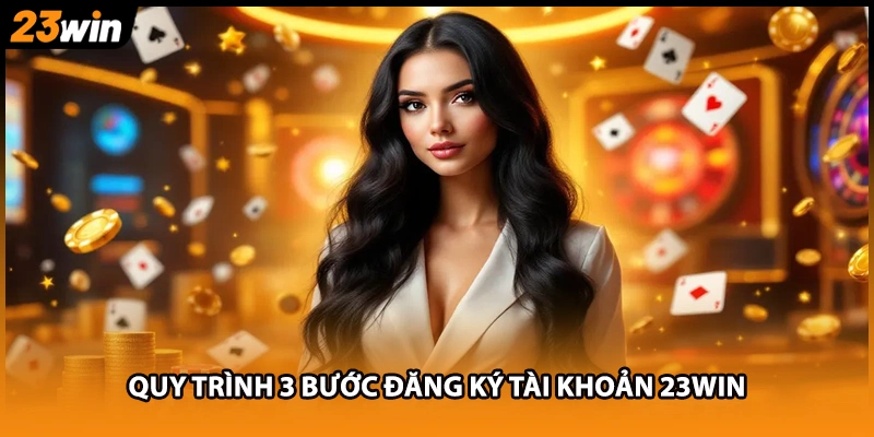 Quy trình 3 bước đăng ký tài khoản 23WIN